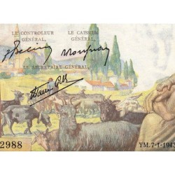 F 40-15 - 07/01/1943 - 1000 francs - Déesse Déméter - Série G.2988 - Etat : SUP-