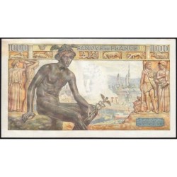 F 40-15 - 07/01/1943 - 1000 francs - Déesse Déméter - Série G.2988 - Etat : SUP