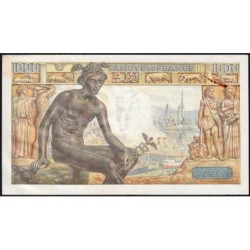 F 40-15 - 07/01/1943 - 1000 francs - Déesse Déméter - Série G.2988 - Etat : SUP