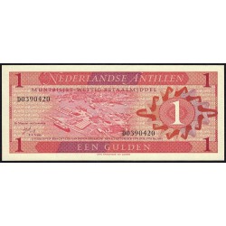 Antilles Néerlandaises - Pick 20a - 1 gulden - Série D - 08/09/1970 - Etat : pr.NEUF