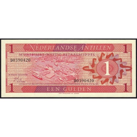 Antilles Néerlandaises - Pick 20a - 1 gulden - Série D - 08/09/1970 - Etat : pr.NEUF