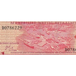 Antilles Néerlandaises - Pick 20a - 1 gulden - Série D - 08/09/1970 - Etat : NEUF