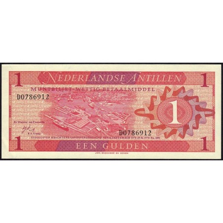 Antilles Néerlandaises - Pick 20a - 1 gulden - Série D - 08/09/1970 - Etat : SPL+