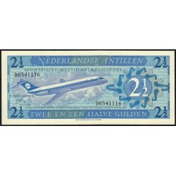 Antilles Néerlandaises - Pick 21a - 2 1/2 gulden - Série D - 08/09/1970 - Etat : NEUF