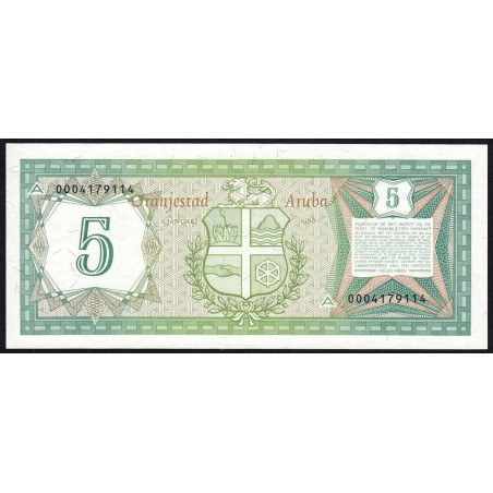 Aruba - Pick 1 - 5 florin - 01/01/1986 - Etat : NEUF