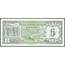 Aruba - Pick 1 - 5 florin - 01/01/1986 - Etat : SPL+