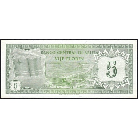 Aruba - Pick 1 - 5 florin - 01/01/1986 - Etat : SPL+