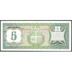 Aruba - Pick 1 - 5 florin - 01/01/1986 - Etat : SPL+