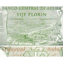 Aruba - Pick 1 - 5 florin - 01/01/1986 - Etat : SPL+