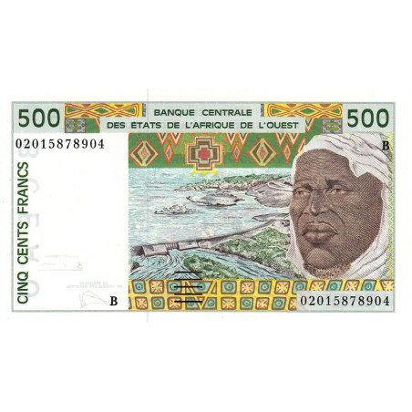 Bénin - Pick 210Bn - 500 francs - 2002 - Etat : NEUF