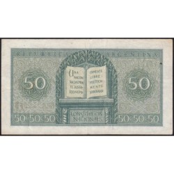 Argentine - Pick 261_2 - 50 centavos - Série B - 1951 - Etat : TTB+