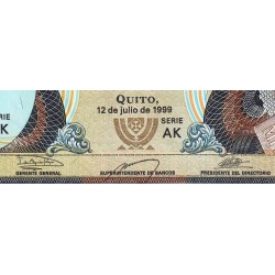 Equateur - Pick 129d_4a - 20'000 sucres - Série AK - 12/07/1999 - Etat : SUP