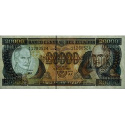 Equateur - Pick 129d_4a - 20'000 sucres - Série AK - 12/07/1999 - Etat : SUP