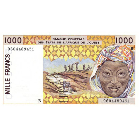 Bénin - Pick 211Bg - 1'000 francs - 1996 - Etat : NEUF