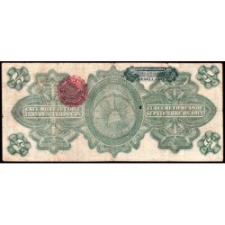 Gouv. Prov. du Mexique - Veracruz - Pick S 1104a - 5 pesos - Série B - Lettre A - 01/12/1914 - Etat : TTB-