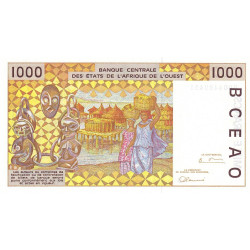 Bénin - Pick 211Bg - 1'000 francs - 1996 - Etat : NEUF