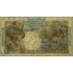 Martinique - Pick 30 - 50 francs - Série T.5 - 1946 - Etat : TB à TB+