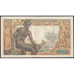 F 40-16 - 14/01/1943 - 1000 francs - Déesse Déméter - Série S.3136 - Etat : TB+