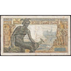 F 40-17 - 28/01/1943 - 1000 francs - Déesse Déméter - Série X.3493 - Etat : TB-