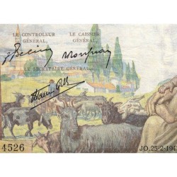 F 40-20 - 25/02/1943 - 1000 francs - Déesse Déméter - Série X.4526 - Etat : TTB-