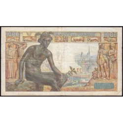 F 40-20 - 25/02/1943 - 1000 francs - Déesse Déméter - Série E.4585 - Etat : TB-