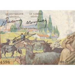F 40-20 - 25/02/1943 - 1000 francs - Déesse Déméter - Série M.4596 - Etat : TB+