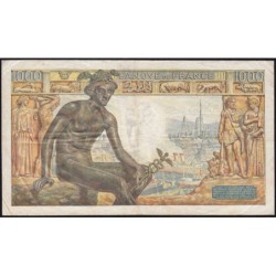 F 40-21 - 08/04/1943 - 1000 francs - Déesse Déméter - Série L.4731 - Etat : TB