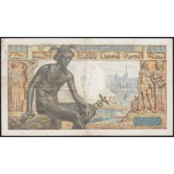 F 40-26 - 02/06/1943 - 1000 francs - Déesse Déméter - Série U.6092 - Etat : TTB