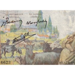 F 40-27 - 17/06/1943 - 1000 francs - Déesse Déméter - Série O.6623 - Etat : B+