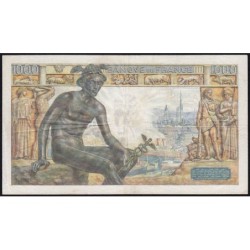 F 40-33 - 19/08/1943 - 1000 francs - Déesse Déméter - Série Y.7769 - Etat : TB+ à TTB