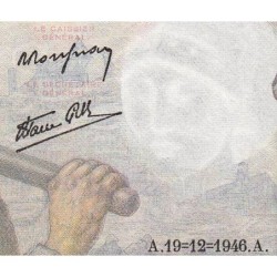 F 08-16 - 19/12/1946 - 10 francs - Mineur - Série Z.119 - Etat : SUP