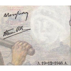 F 08-16 - 19/12/1946 - 10 francs - Mineur - Série Z.119 - Etat : SUP