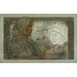 F 08-16 - 19/12/1946 - 10 francs - Mineur - Série Z.119 - Etat : TTB+