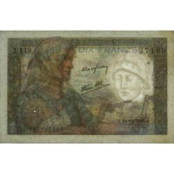 F 08-16 - 19/12/1946 - 10 francs - Mineur - Série Z.119 - Etat : TTB