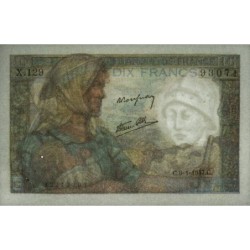 F 08-17 - 09/01/1947 - 10 francs - Mineur - Série X.129 - Etat : SUP+