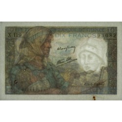 F 08-17 - 09/01/1947 - 10 francs - Mineur - Série X.129 - Etat : TTB