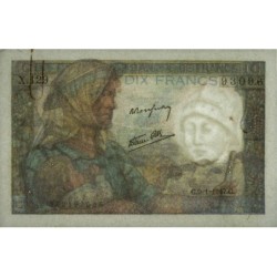 F 08-17 - 09/01/1947 - 10 francs - Mineur - Série X.129 - Etat : TTB