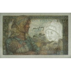 F 08-17 - 09/01/1947 - 10 francs - Mineur - Série X.129 - Etat : SUP+