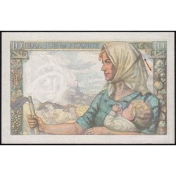 F 08-18 - 30/10/1947 - 10 francs - Mineur - Série G.141 - Etat : SUP