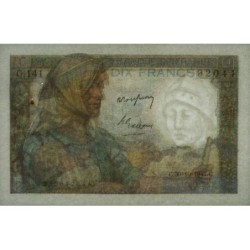F 08-18 - 30/10/1947 - 10 francs - Mineur - Série G.141 - Etat : SUP+