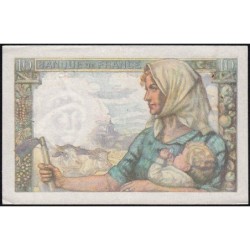 F 08-18 - 30/10/1947 - 10 francs - Mineur - Série G.141 - Etat : TTB+