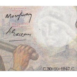 F 08-18 - 30/10/1947 - 10 francs - Mineur - Série G.141 - Etat : SUP
