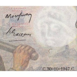 F 08-18 - 30/10/1947 - 10 francs - Mineur - Série G.141 - Etat : SUP-