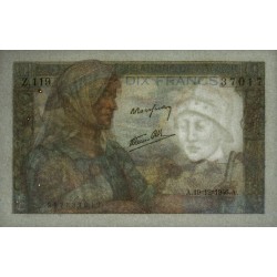 F 08-16 - 19/12/1946 - 10 francs - Mineur - Série Z.119 - Etat : SUP