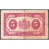 Luxembourg - Pick 43b - 5 francs - Série A - 1944 - Etat : TB-