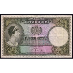 Luxembourg - Pick 45a - 50 francs - Série A - 1944 - Etat : TB+