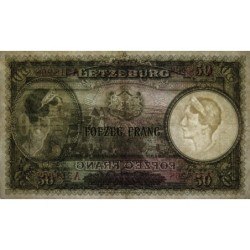 Luxembourg - Pick 45a - 50 francs - Série A - 1944 - Etat : TB+