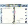 Bénin - Pick 213Bl - 5'000 francs - 2002 - Etat : SPL