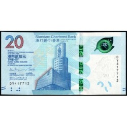 Hong Kong - Standard Ch. Bank - Pick 302c - 20 dollars - Série DV - 01/01/2023 - Etat : NEUF