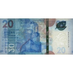 Hong Kong - Standard Ch. Bank - Pick 302c - 20 dollars - Série DV - 01/01/2023 - Etat : NEUF